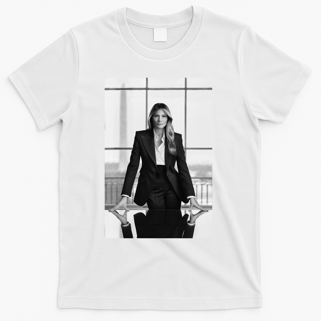 Melania Trump First Lady Official White House Portrait T-Shirt - White