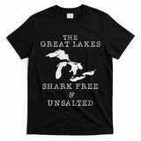 Michigan The Great Lakes Unsalted And Shark Free Vintage T-Shirt