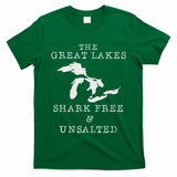 Michigan The Great Lakes Unsalted And Shark Free Vintage T-Shirt