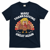 Make Thanksgiving Great Again Theme T-Shirt - Navy