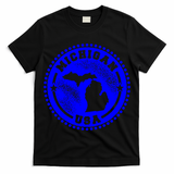 Michigan USA Blue Logo T-Shirt
