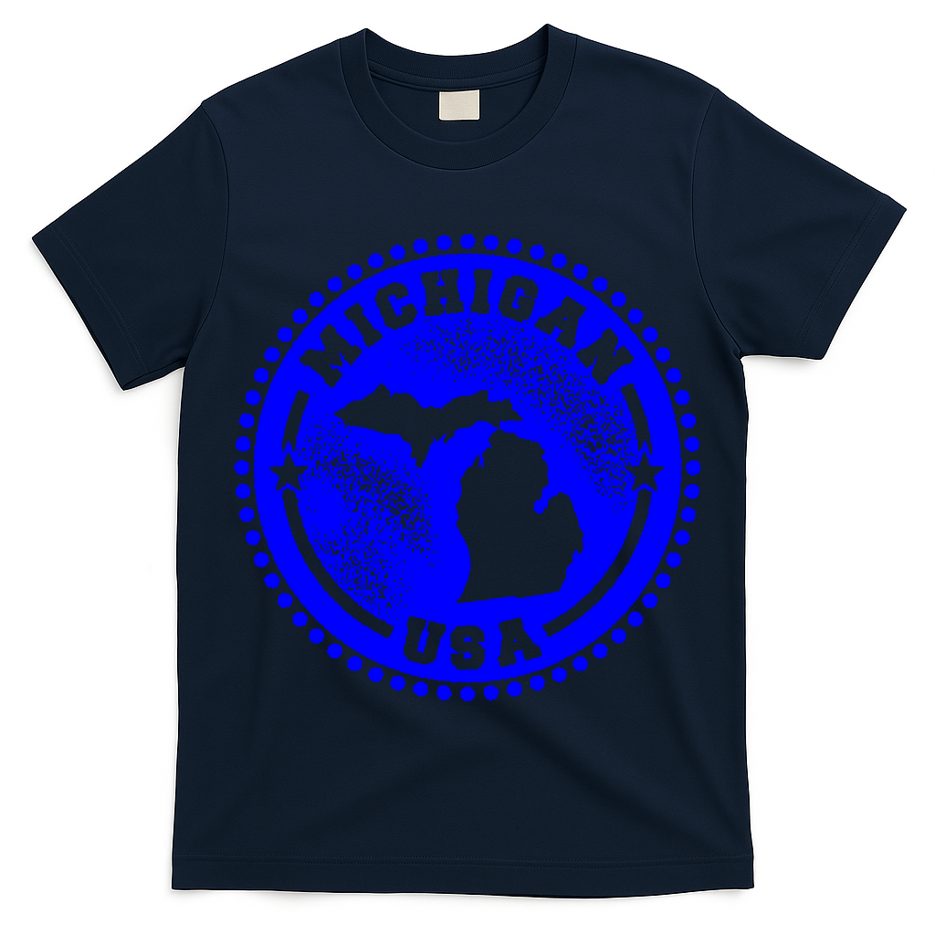Michigan USA Blue Logo T-Shirt