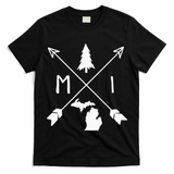 Michigan Up North Home State Midwest Vintage Retro T-Shirt