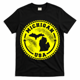Michigan USA Yellow Logo T-Shirt
