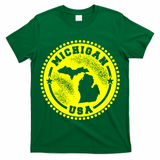 Michigan USA Yellow Logo T-Shirt