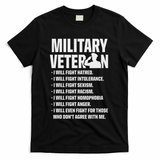 Military Veterans Against Trump 2020 Fight Usa Election T-Shirt - Black