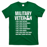 Military Veterans Against Trump 2020 Fight Usa Election T-Shirt - Green