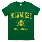 Milwaukee Vintage Baseball Throwback Retro Design T-Shirt