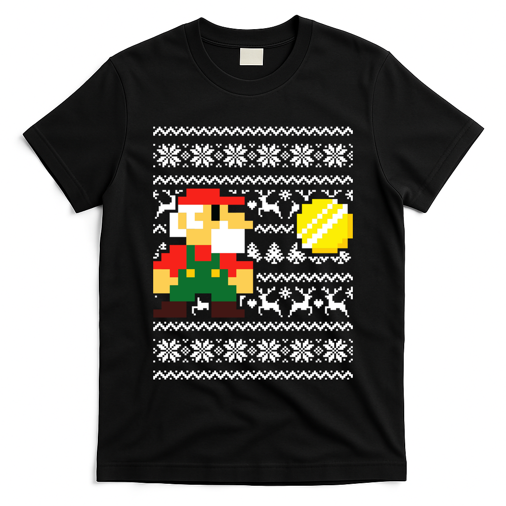 Retro Gamer Gaming Ugly Christmas T-Shirt