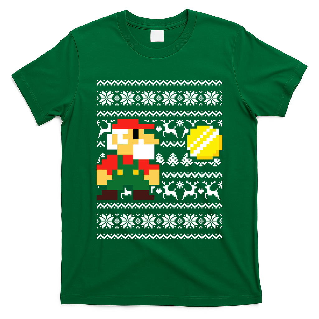 Retro Gamer Gaming Ugly Christmas T-Shirt