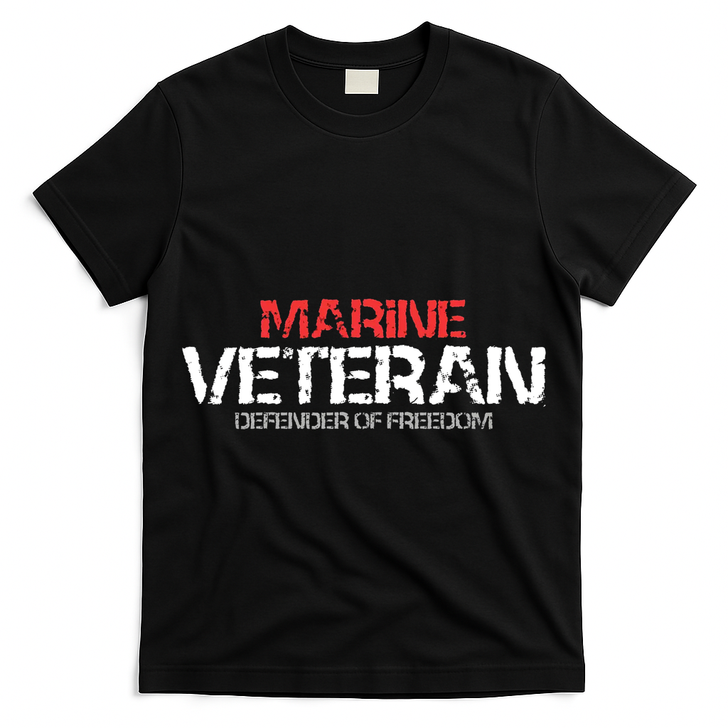 Marine Veteran Defender Of Freedom T-Shirt