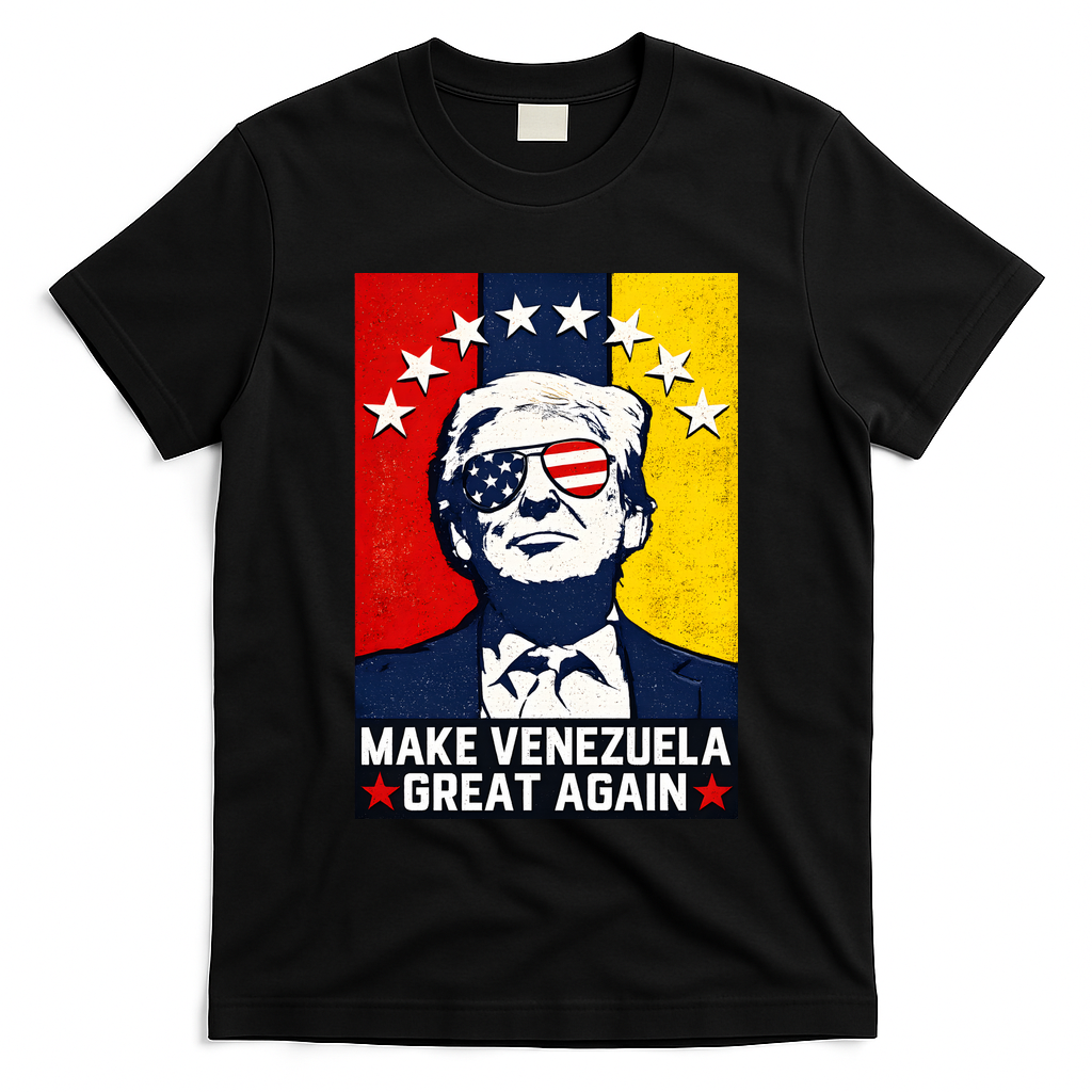 Make Venezuela Great Again Funny Donald Trump T-Shirt