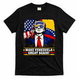 Make Venezuela Great Again Donald Trump T-Shirt - Black