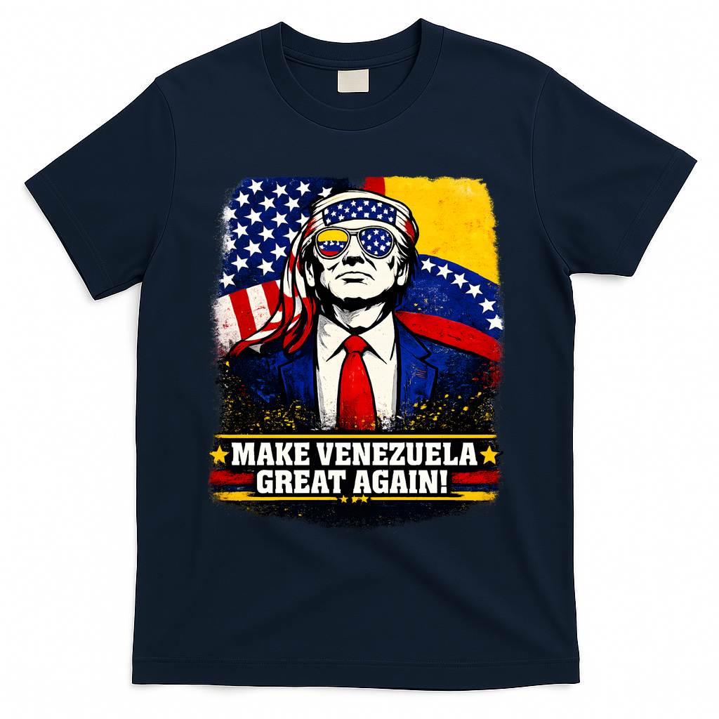 Make Venezuela Great Again Donald Trump T-Shirt - Navy