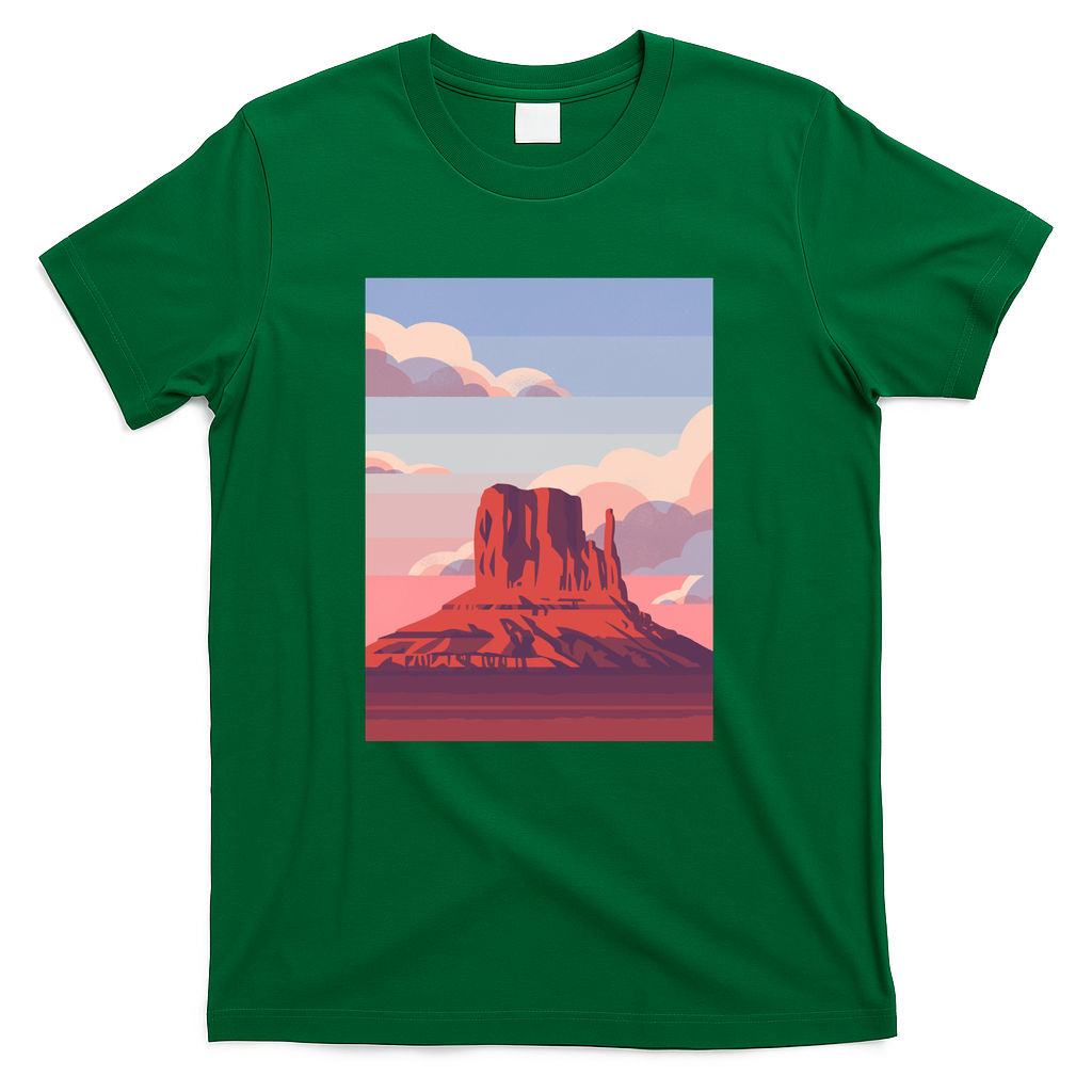 Monument Valley Sunset - Green