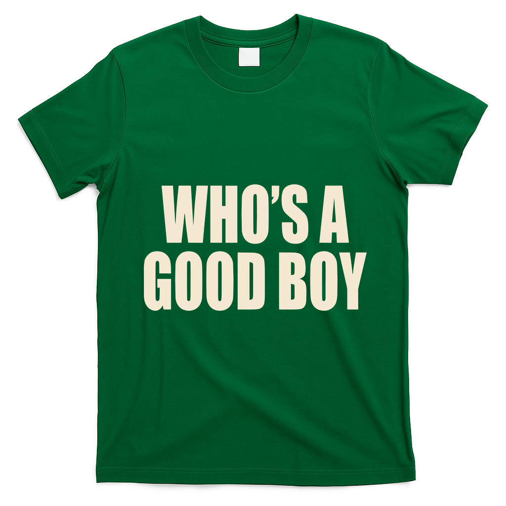Moximimi WhoS A Good Boy Orange T-Shirt - Irish Green