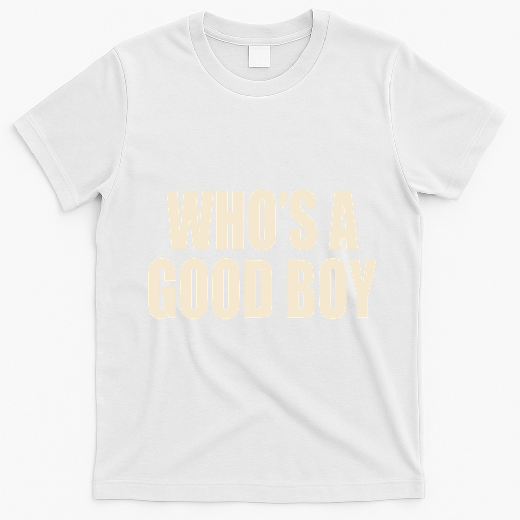Moximimi WhoS A Good Boy Orange T-Shirt - White