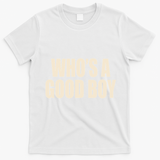 Moximimi WhoS A Good Boy Orange T-Shirt - White