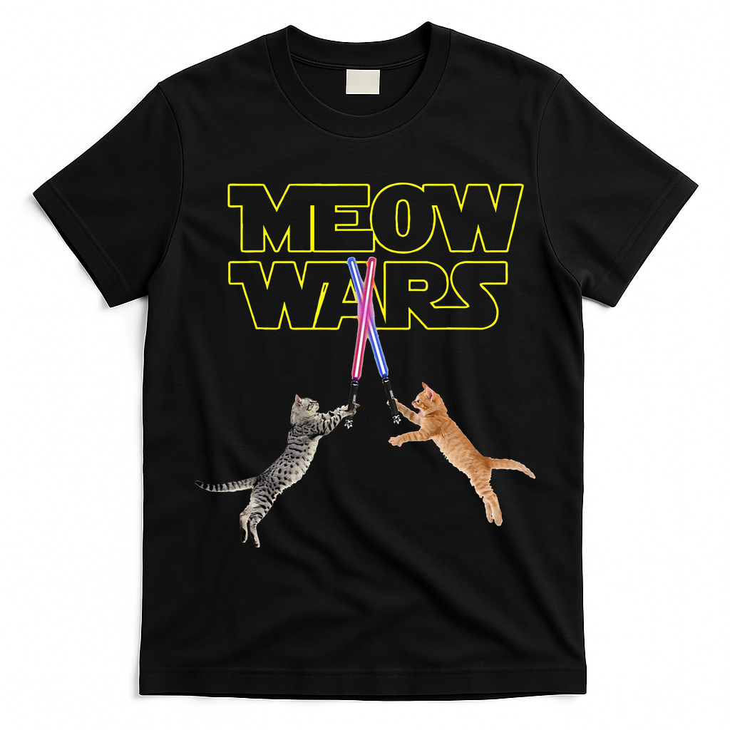 Meow Wars Cat Funny Gifts For Cats Lovers s T-Shirt