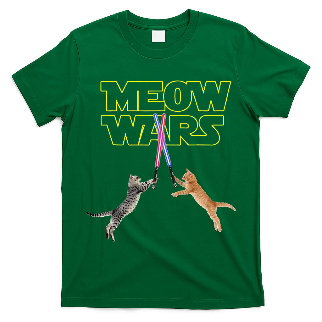 Meow Wars Cat Funny Gifts For Cats Lovers s T-Shirt