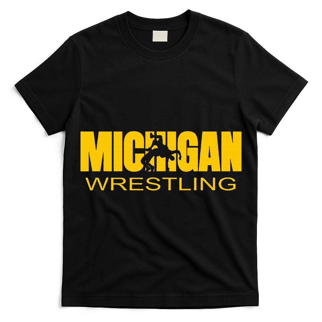 Michigan Wrestling Freestyle Wrestler Mi The Wolverine State T-Shirt