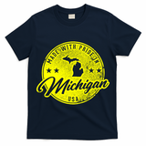 Made With Pride In Michigan USA Retro T-Shirt