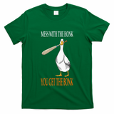 Mess With The Honk Goose Game Gamer Wooden Club Computer T-Shirt