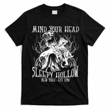 Mind Your Head Headless Horseman Est 1790 Headless Horseman Horror T-Shirt - Black