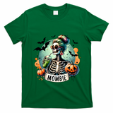 Mombie Zombie Spooky Mama Retro T-Shirt - Irish Green