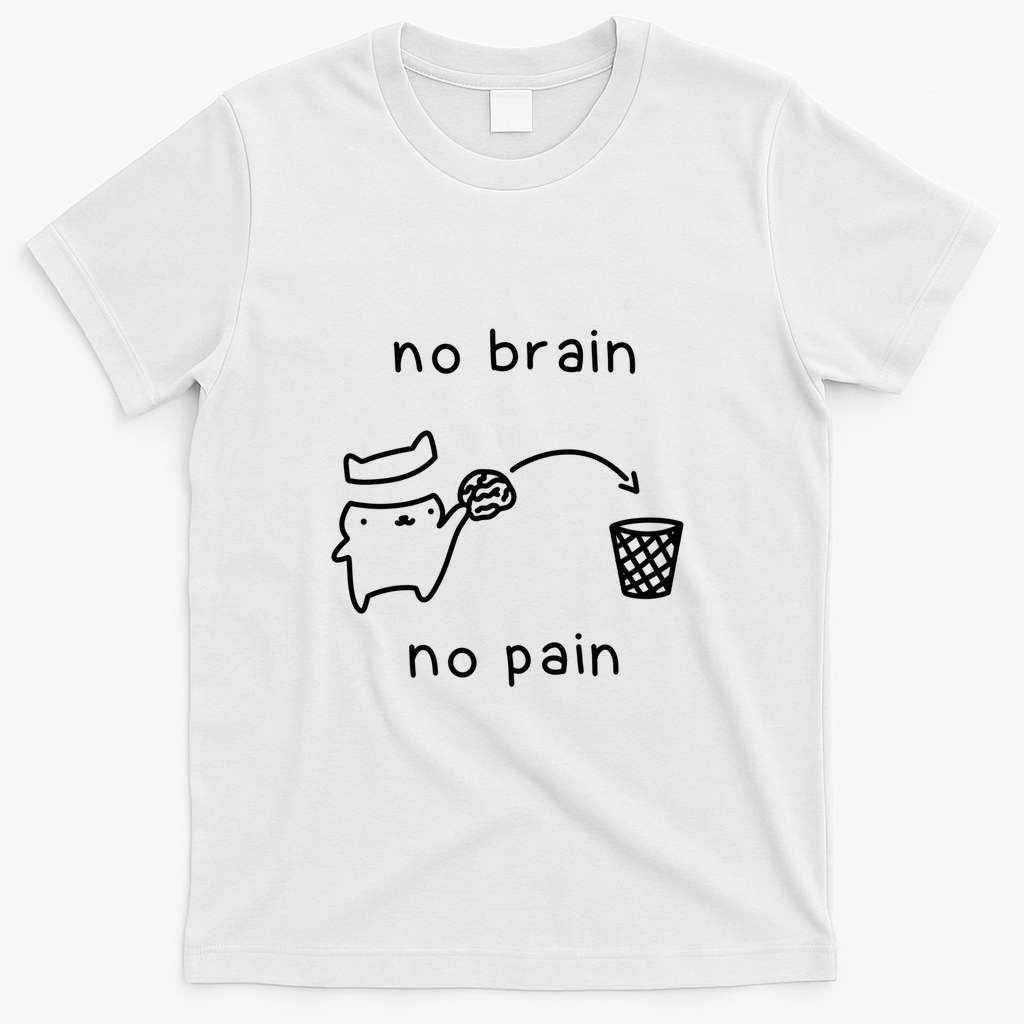 no brain - White
