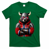 Norwegian Bear Viking Warrior T-Shirt - Irish Green