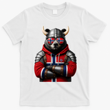 Norwegian Bear Viking Warrior T-Shirt - White