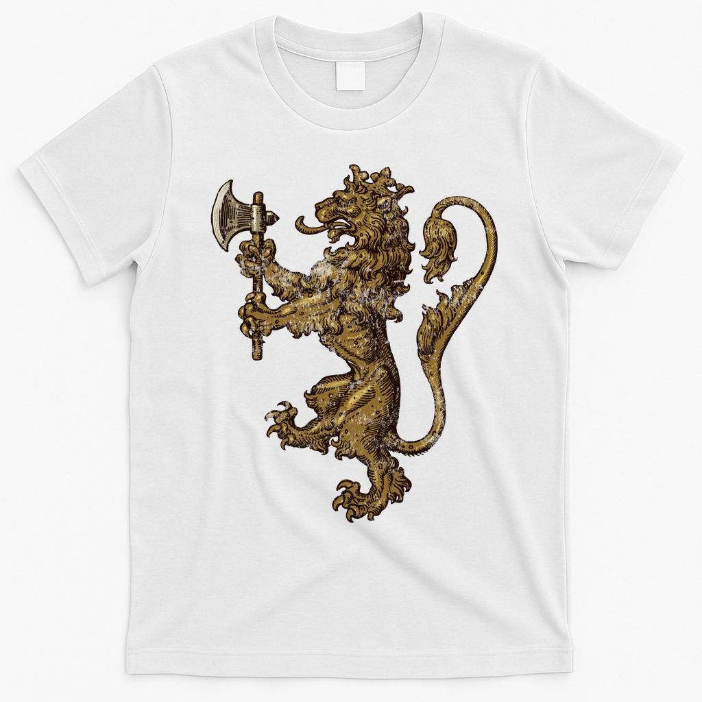 Norwegian Coat Of Arms Norway Lion T-Shirt - White