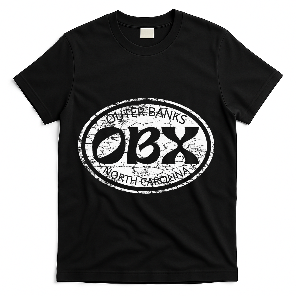 North Carolina Obx Beach Summer Travel T-Shirt - Black