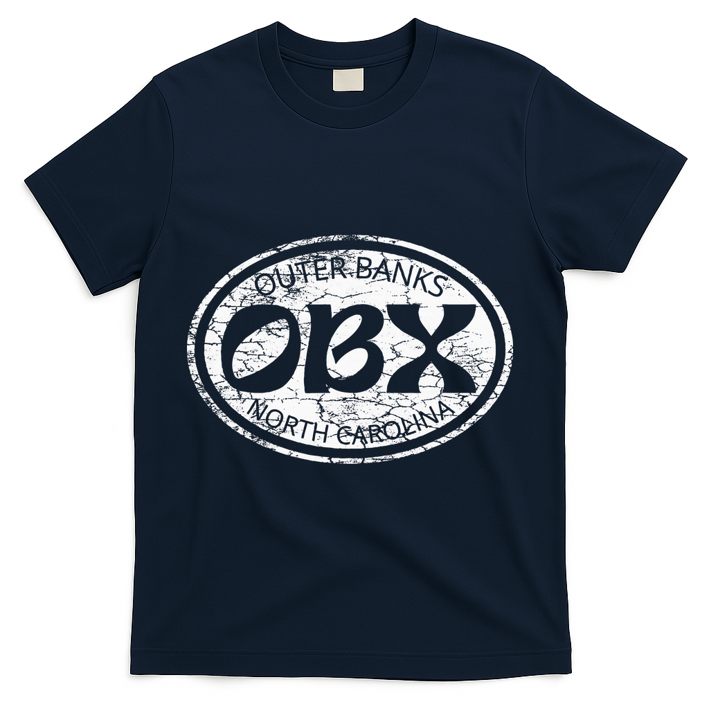 North Carolina Obx Beach Summer Travel T-Shirt - Navy