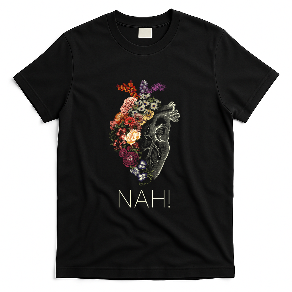 Nah! Flower Heart Spring by Tobe Fonseca - Black