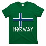 Norway Flag Proud Norwegians Soccer Fan T-Shirt - Irish Green