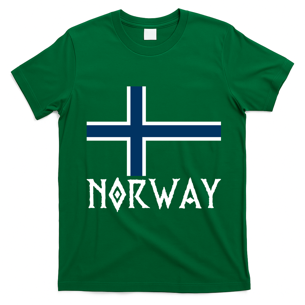 Norway Flag Proud Norwegians Soccer Fan T-Shirt - Irish Green