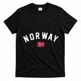 Norway Flag World Class Soccer T-Shirt - Black