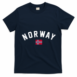 Norway Flag World Class Soccer T-Shirt - Navy Blue