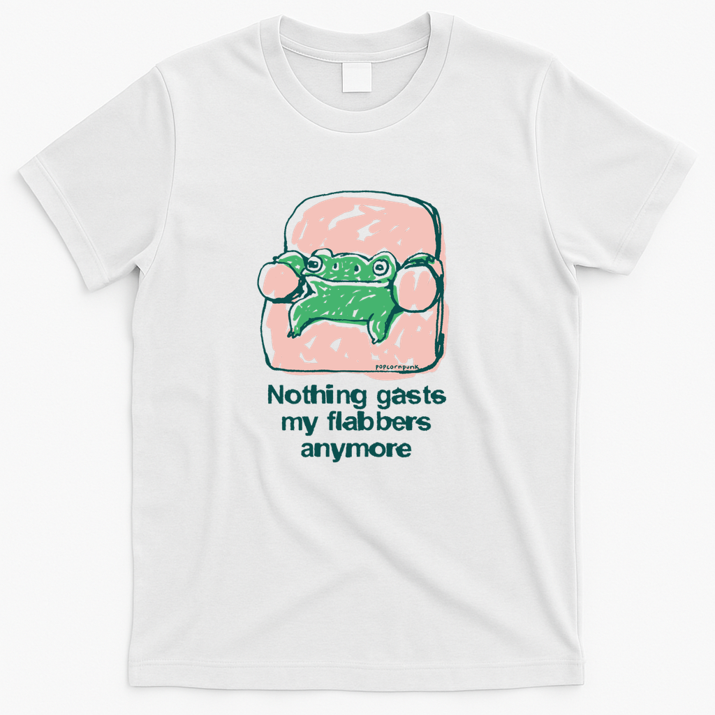 Nothing gasts my flabbers anymore frog - White
