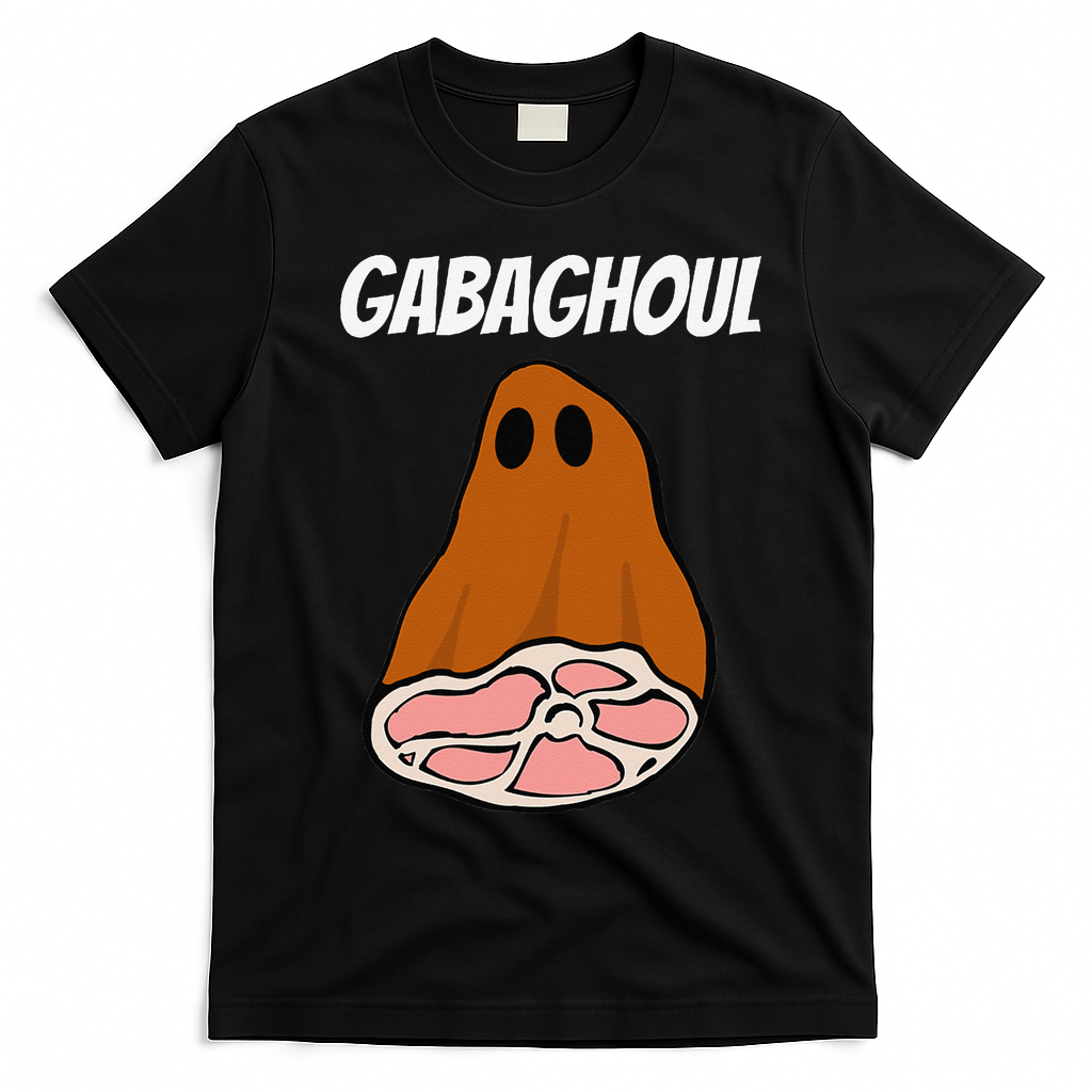 New Jersey Slang Halloween Dry Cured Meat Gabaghoul Gabagool T-Shirt - Black
