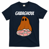 New Jersey Slang Halloween Dry Cured Meat Gabaghoul Gabagool T-Shirt - Navy Blue