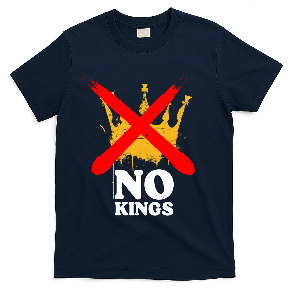 No King Anti-Trump T-Shirt - Navy