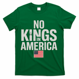 No Kings In America Democracy Anti Trump America No King T-Shirt - Green