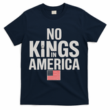 No Kings In America Democracy Anti Trump America No King T-Shirt - Navy