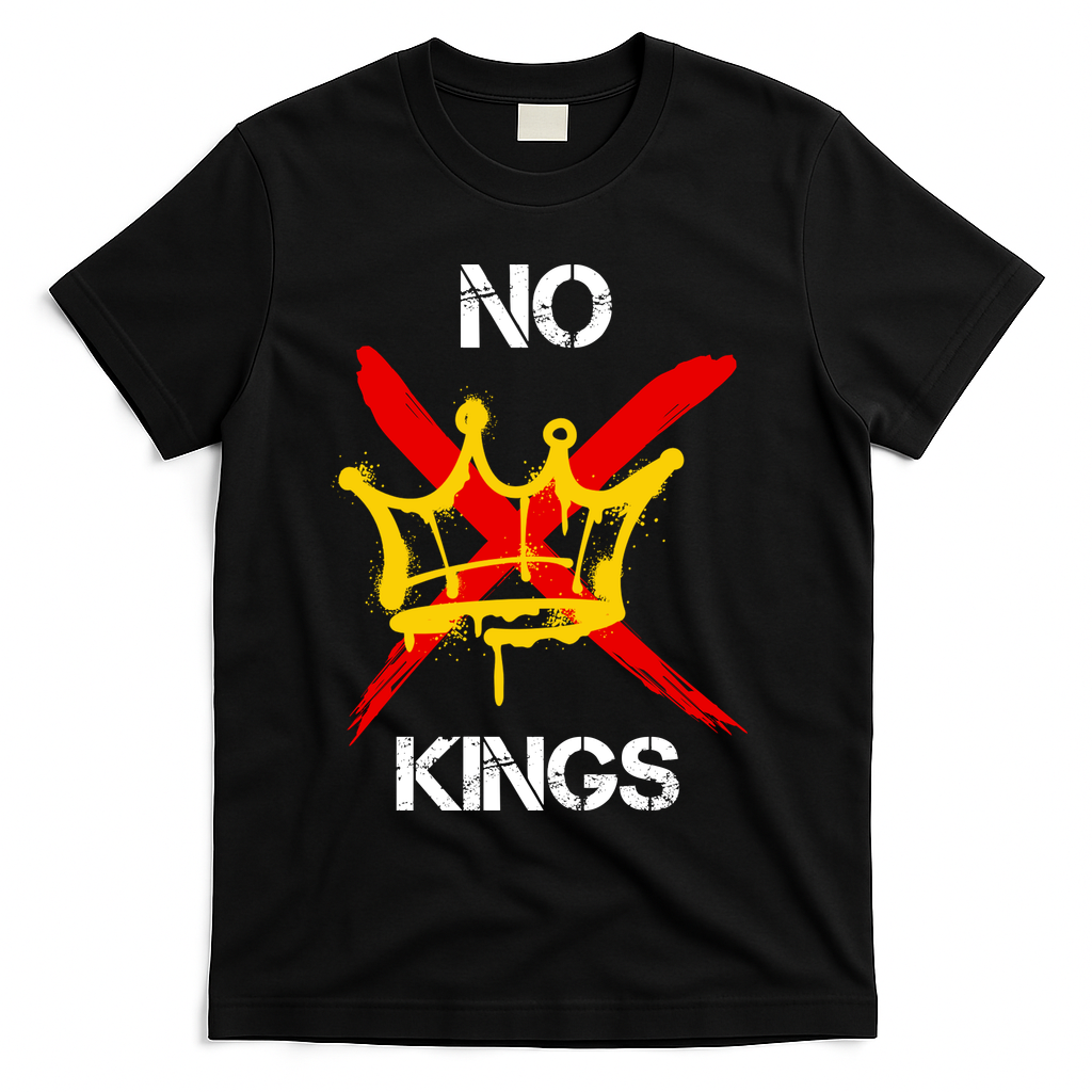 No King Protest Anti Trump T-Shirt - Black