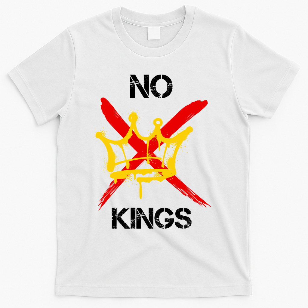 No King Protest Anti Trump T-Shirt - White