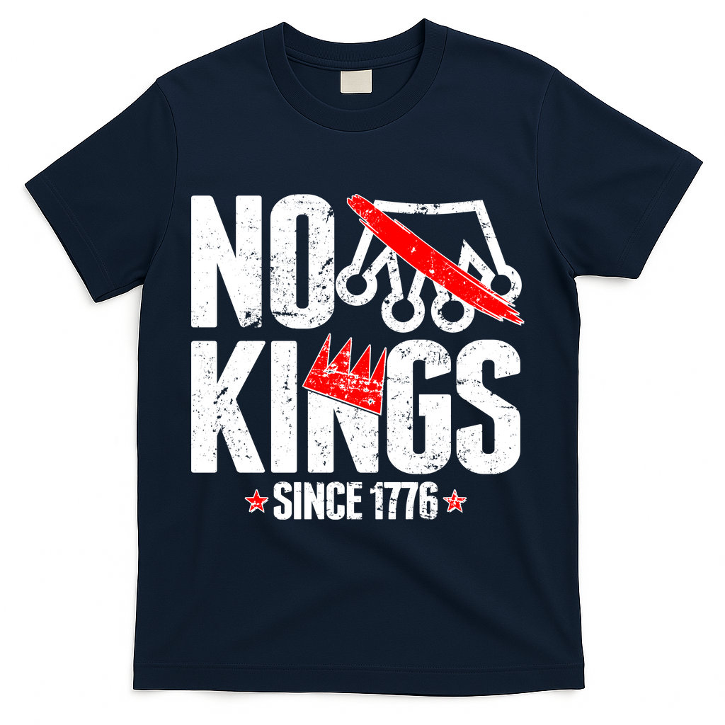 No Kings Since 1776 T-Shirt - Navy