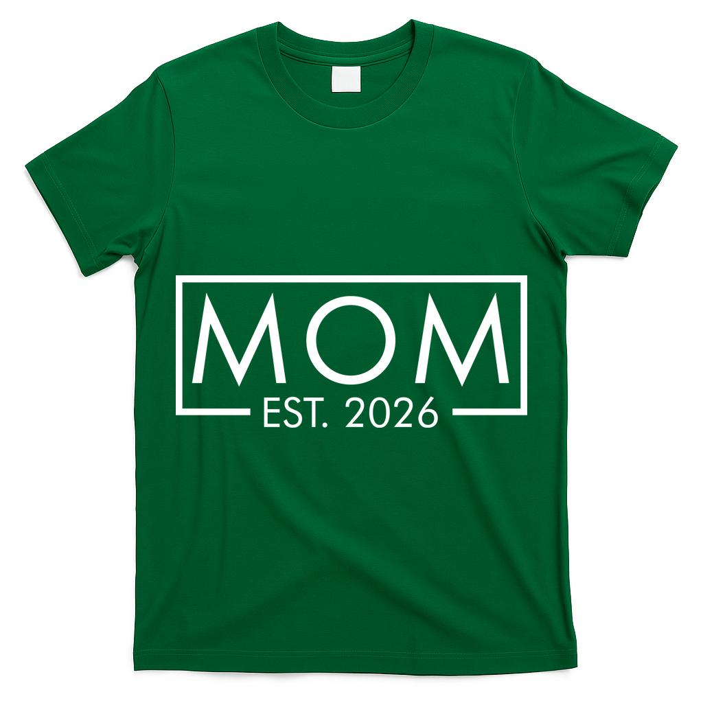 New Mom Est 2026 T-Shirt